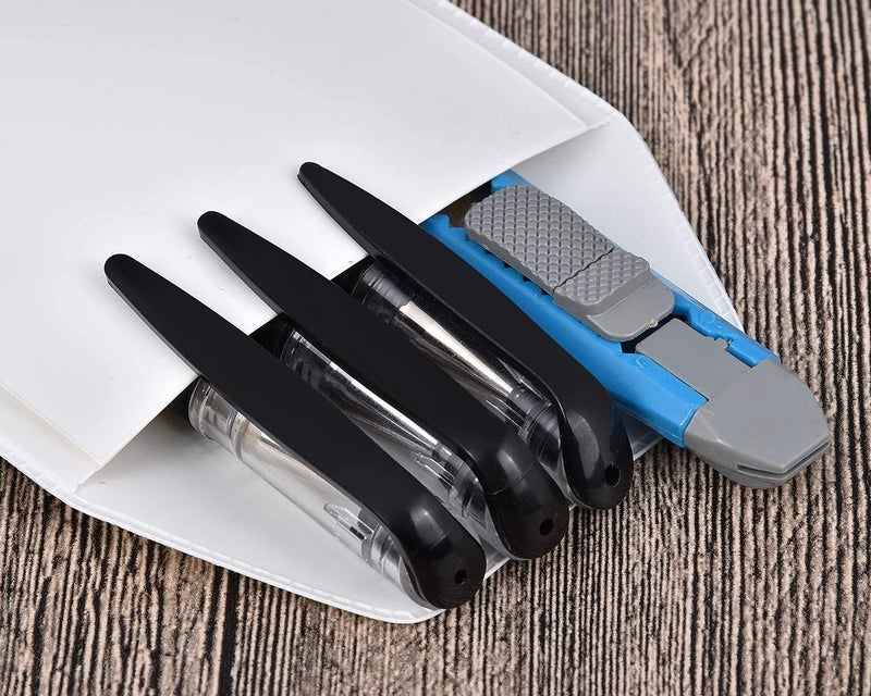 YTYKINOY 5 Pieces Heavy Duty PVC Shirts Lab Coats Pocket Protector for Pen Leaks (White) - Image 3